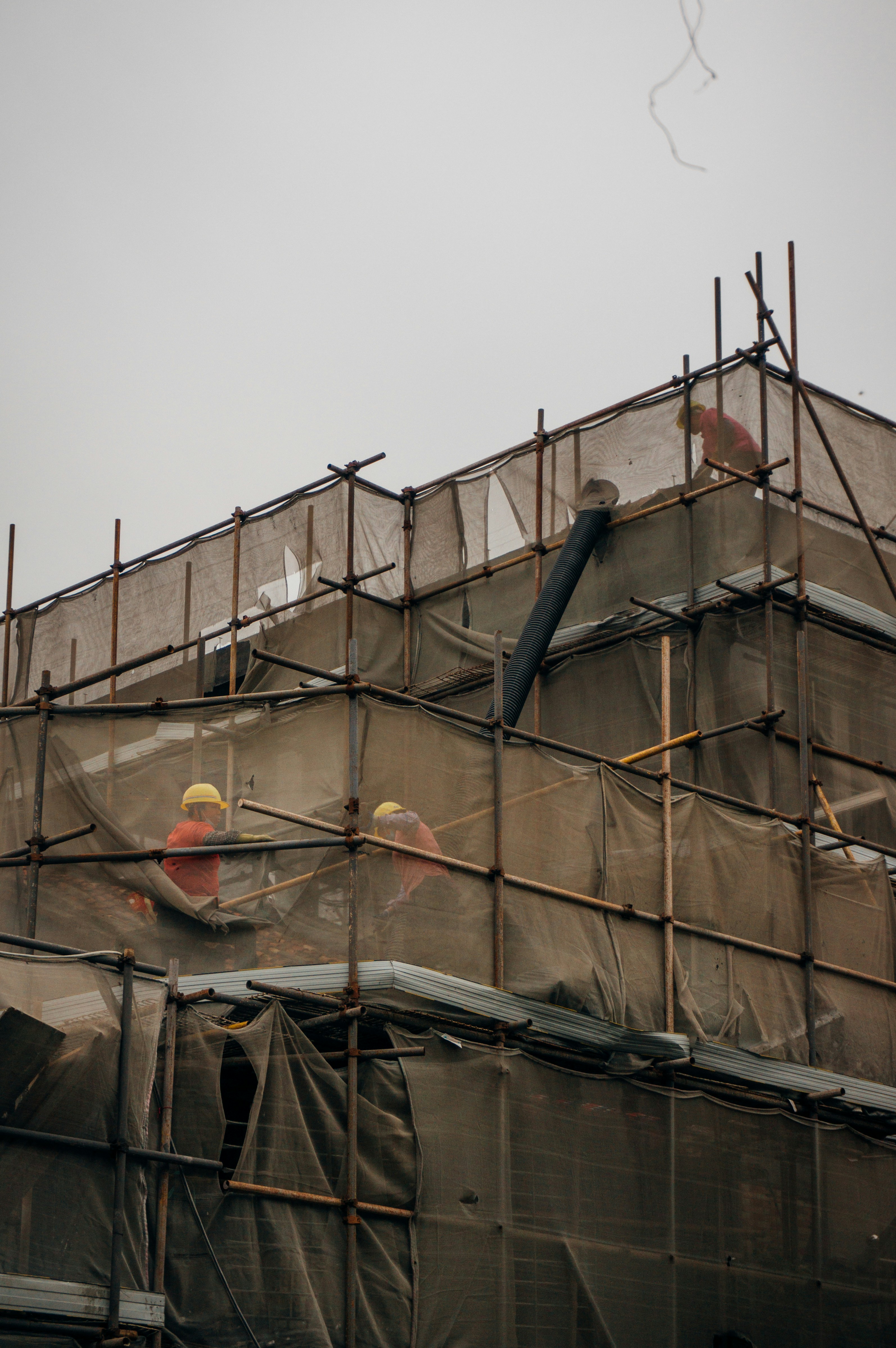  Image of building works and scaffolding